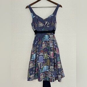 Anthropology Silk Teacup Dress with Pockets